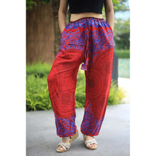 Load image into Gallery viewer, Mandala Unisex Drawstring Genie Pants in Red PP0110 020068 02