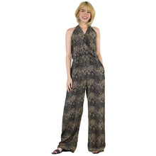 Load image into Gallery viewer, Paisley Mistery Women&#39;s Jumpsuit  in Black Gold JP0041 020016 10