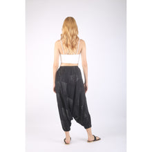 Load image into Gallery viewer, Patchwork Unisex Aladdin Drop Crotch Pants in Black PP0310 028000 10