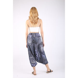 Patchwork Unisex Aladdin Drop Crotch Pants in Navy PP0310 028000 03