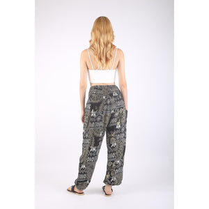 Patchwork Unisex Harem Pants in Black PP0004 028000 10