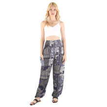 Load image into Gallery viewer, Patchwork Unisex Harem Pants in Navy PP0004 028000 03