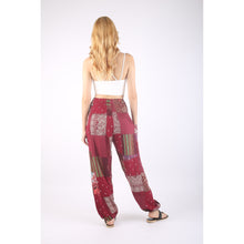 Load image into Gallery viewer, Patchwork Unisex Harem Pants in Red PP0004 028000 12