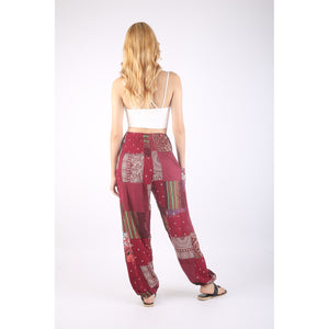 Patchwork Unisex Harem Pants in Red PP0004 028000 12