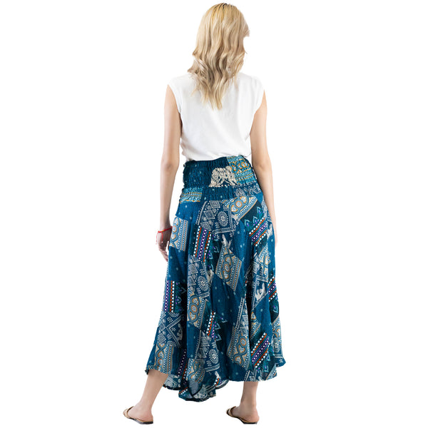 Patchwork Women's Bohemian Skirt in Green SK0033 028000 20