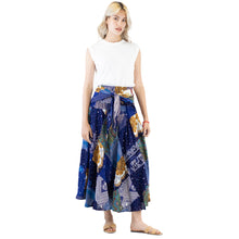 Load image into Gallery viewer, Patchwork Women&#39;s Bohemian Skirt in Navy SK0033 028000 03