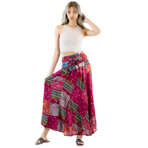 Patchwork Women's Bohemian Skirt in Red SK0033 028000 15