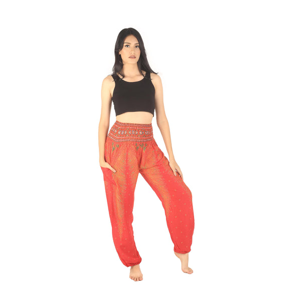 Peacock 8 women harem pants in Red PP0004 020008 05