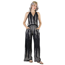 Load image into Gallery viewer, Peacock Feather Women&#39;s Jumpsuit  in Black JP0041 020015 09