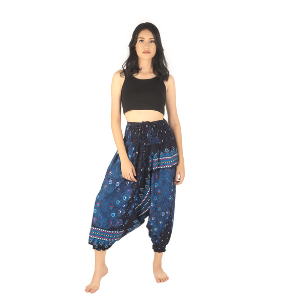 Peacock Heaven Unisex Aladdin drop crotch pants in Navy PP0056 020058 03