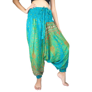 Peacock Unisex Aladdin drop crotch pants in Bright green PP0056 020008 04