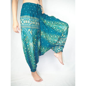 Peacock Unisex Aladdin drop crotch pants in Dark Green PP0056 020008 03