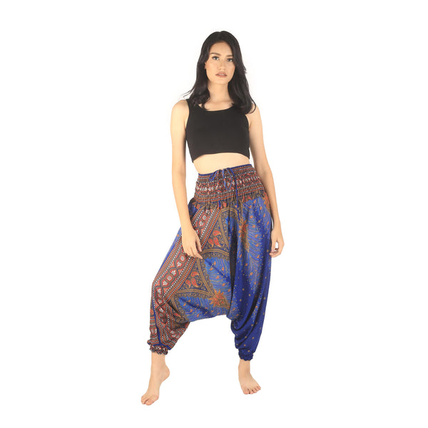 Peacock Unisex Aladdin drop crotch pants in Bright Navy PP0056 020007 03
