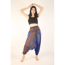 Load image into Gallery viewer, Peacock Unisex Aladdin drop crotch pants in Bright Navy PP0056 020007 03