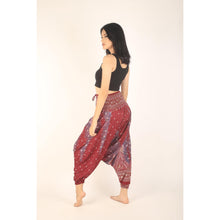 Load image into Gallery viewer, Peacock Unisex Aladdin drop crotch pants in Dark Red PP0056 020008 02