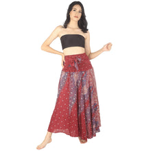 Load image into Gallery viewer, Peacock Women&#39;s Bohemian Skirt in Dark Red SK0033 020008 02