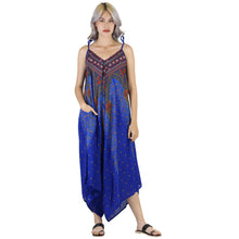 Load image into Gallery viewer, Peacock Women&#39;s Jumpsuit in Bright Navy JP0069 020007 03