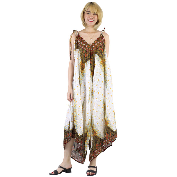 Peacock Women's Jumpsuit in White JP0069 020042 01