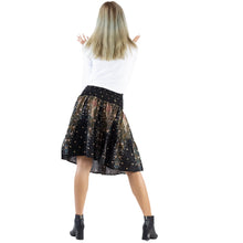 Load image into Gallery viewer, Peacock Women&#39;s Skirt in Black White SK0090 020007 06