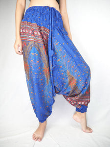 Peacock Unisex Aladdin drop crotch pants in Bright Navy PP0056 020007 03
