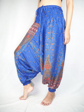 Load image into Gallery viewer, Peacock Unisex Aladdin drop crotch pants in Bright Navy PP0056 020007 03