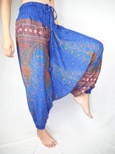 Load image into Gallery viewer, Peacock Unisex Aladdin drop crotch pants in Bright Navy PP0056 020007 03