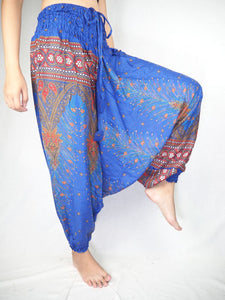 Peacock Unisex Aladdin drop crotch pants in Bright Navy PP0056 020007 03