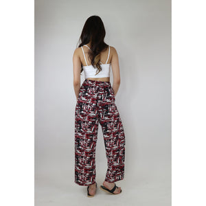 Peony Women's Lounge Drawstring Pants in Red PP0216 130028 03