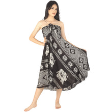 Load image into Gallery viewer, Pirate Elephant Women&#39;s Bohemian Skirt in Black SK0033 020023 01