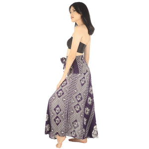 Pirate Elephant Women's Bohemian Skirt in Purple SK0033 020023 03