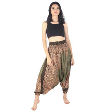 Load image into Gallery viewer, Princess Mandala Unisex Aladdin drop crotch pants in Olive PP0056 020030 03