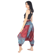 Load image into Gallery viewer, Princess Mandala  Unisex Aladdin drop crotch pants in Red PP0056 020030 01