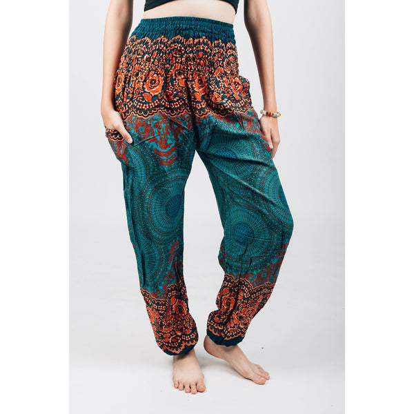 Princess Mandala Women Harem Pants in Green PP0004 020030 02