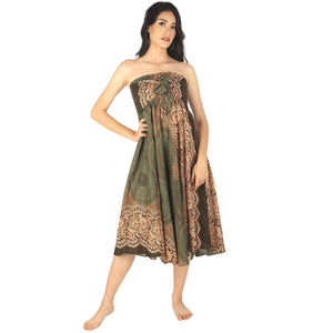 Princess Mandala Women's Bohemian Skirt in Olive SK0033 020030 03