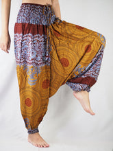 Load image into Gallery viewer, Princess Mandala Unisex Aladdin drop crotch pants in Mustard PP0056 020030 04