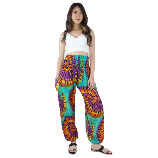 Psychedelic Women's Harem Pants in Green PP0004 020238 03