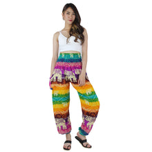 Load image into Gallery viewer, Rainbow Elephant Women&#39;s Harem Pants in Green PP0004 020235 05