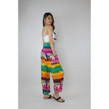 Load image into Gallery viewer, Rainbow Elephant Women&#39;s Harem Pants in Green PP0004 020235 05