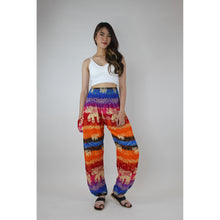Load image into Gallery viewer, Rainbow Elephant Women&#39;s Harem Pants in Orange PP0004 020235 03