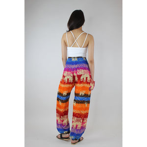 Rainbow Elephant Women's Harem Pants in Orange PP0004 020235 03