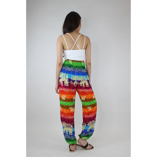 Rainbow Elephant Women's Harem Pants in Purple PP0004 020235 04