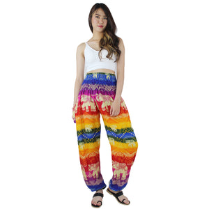 Rainbow Elephant Women's Harem Pants in Yellow PP0004 020235 01
