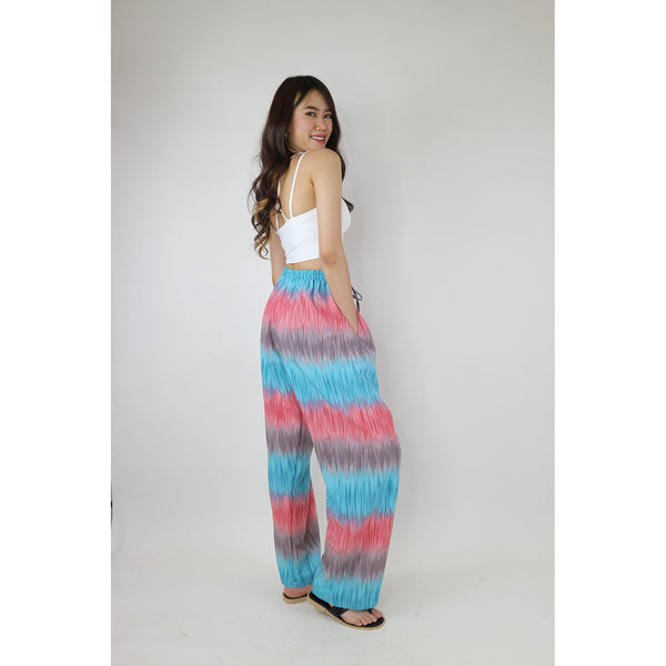 Rainbow Tiedye Women's Lounge Drawstring Pants in Blue PP0216 130130 03