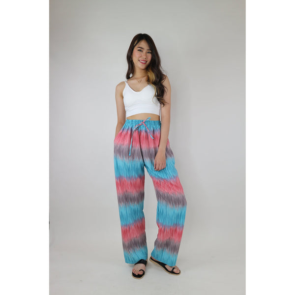 Rainbow Tiedye Women's Lounge Drawstring Pants in Blue PP0216 130130 03