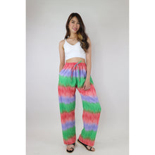 Load image into Gallery viewer, Rainbow Tiedye Women&#39;s Lounge Drawstring Pants in Green PP0216 130130 02