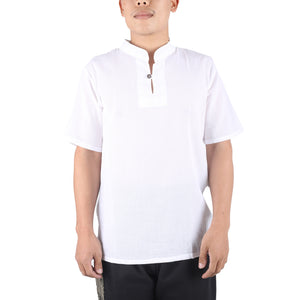 Solid Color Men's T-Shirt in White SH0172 010000 04