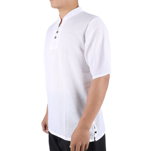 Solid Color Men's T-Shirt in White SH0173 010000 04