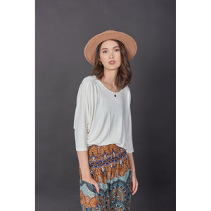 Solid Color Women's T-Shirt in White SH0180 070000 04