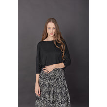 Load image into Gallery viewer, Solid Color Women&#39;s T-Shirt in Black SH0180 070000 10