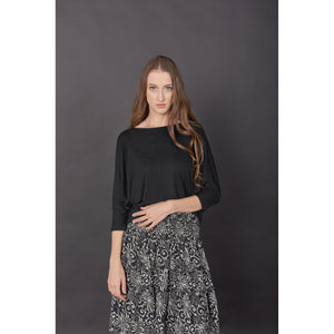 Solid Color Women's T-Shirt in Black SH0180 070000 10